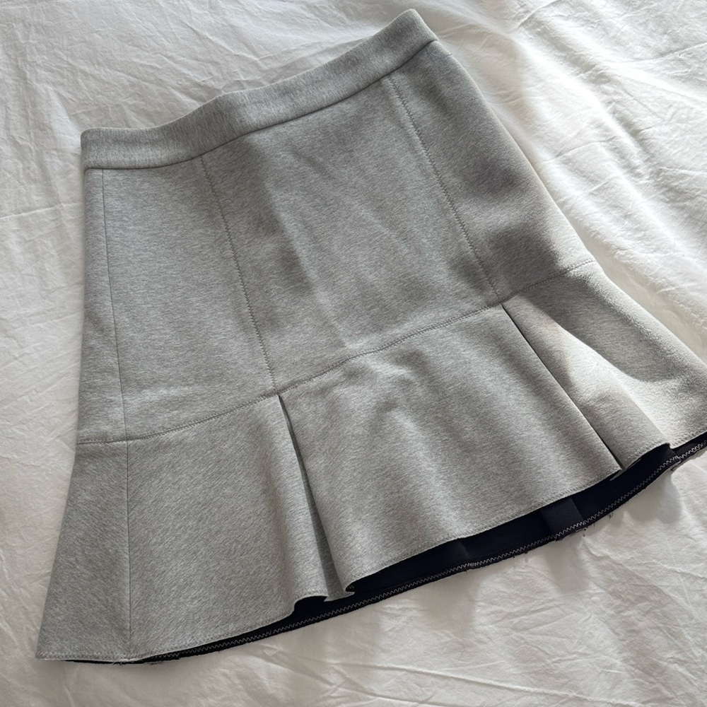Madewell Light Gray A-Line Skirt